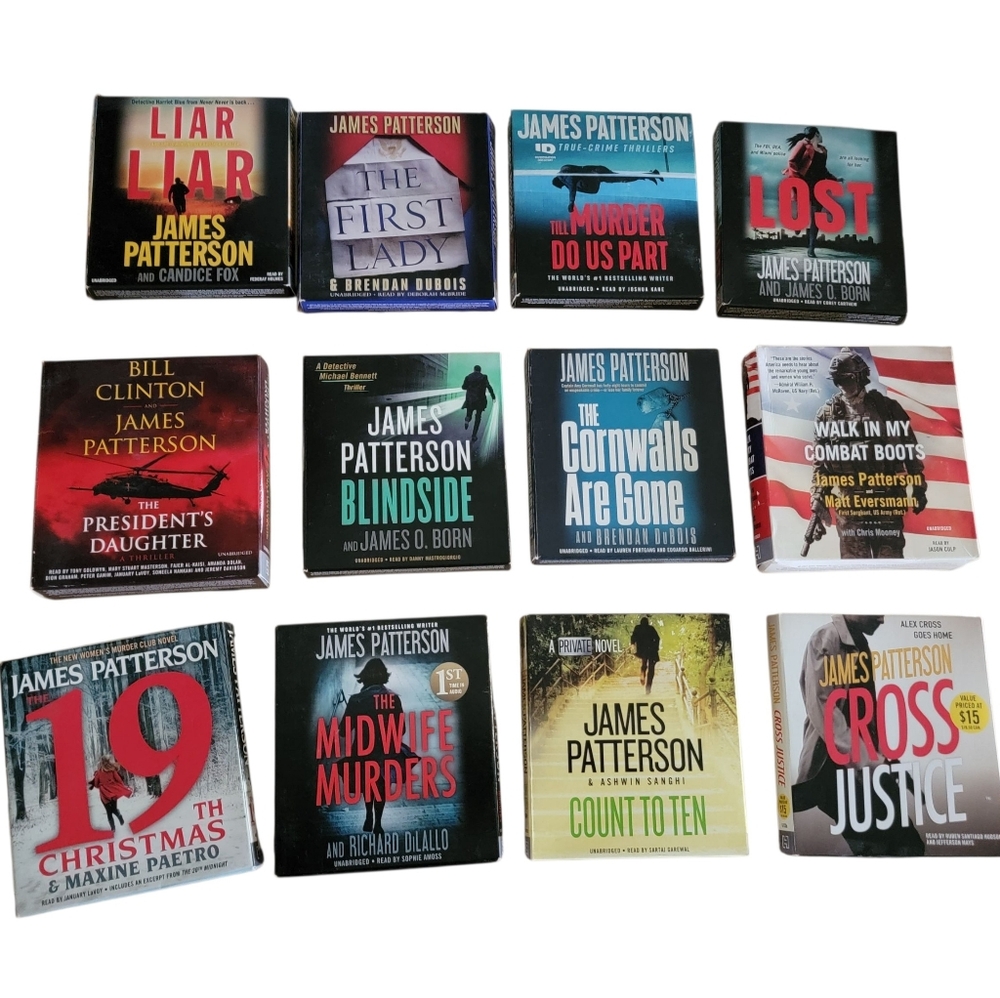 Lot of 12‎ Audiobook CDs James Patterson